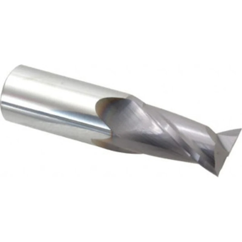 Niagara Cutter 1, 1-1/2 LOC, 1 Shank Diam, 4 OAL, 2 Flute, Solid Carbide Square End Mill Single End, TiAlN Finish, Sp...